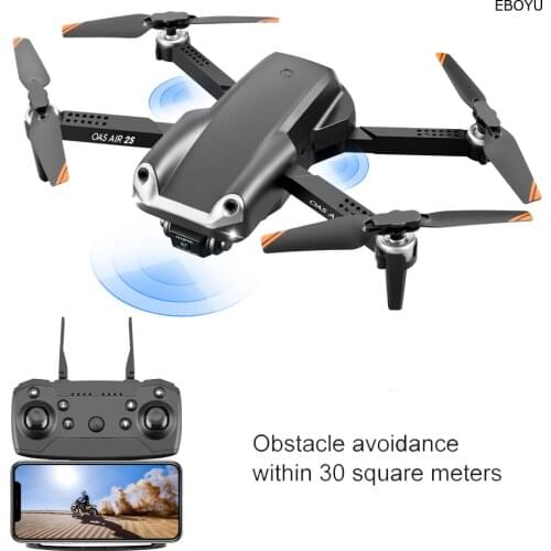 EBOYU Z608 RC Drone 3 sides Avoid Abstacles WiFi FPV 4K HD Camera Altitude Hold Return Home Foldable RC Quadcopter Drone Toy RTF