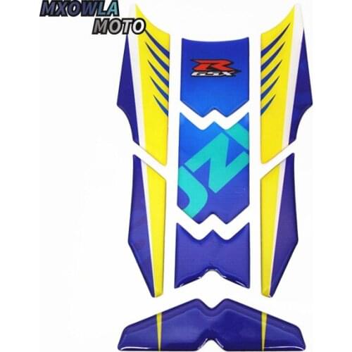 Motorcycle 3D carbon fiber tank fish bone decoration stickers Fit for GSXR 600 750 1000 K1 K3 K4 K5 K6 K7 K8 K9