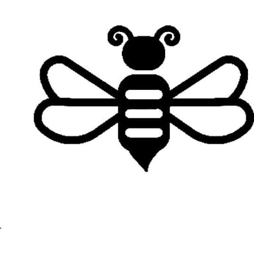 Simple Line Drawing Bee Car Stickers Fashion Art Stickers Pvc Decals Waterproof Car Window Body Decorative Stickers Accessories