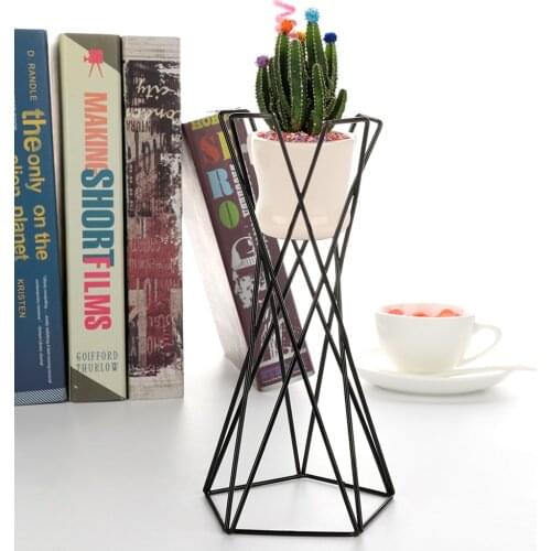Tabletop Metal Air Plant Holders Stands Plant Containers Flower Racks Tabletop Metal Air Plant Holders Flower Racks Black New
