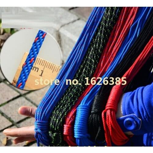 15--40M 4MM 250KG nylon parachute cord fast descend rope aerial work safety insurance working sport harness lifting sling