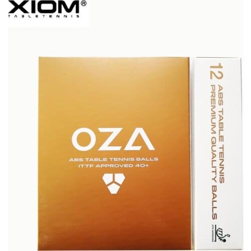 ORIGINAL High Quality XIOM OZA ABS 3 Star 40+ Seamed Table Tennis ball / ping pong ball 12pcs/pack