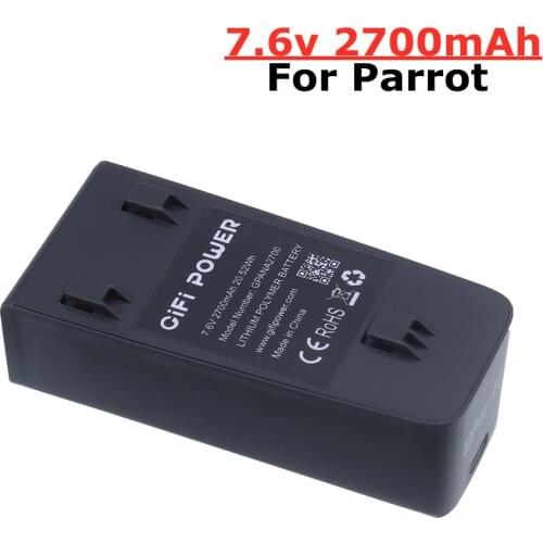 7.6V 2700mAh Rechargeable Lipo Battery For Parrot Anafi Drone Battery