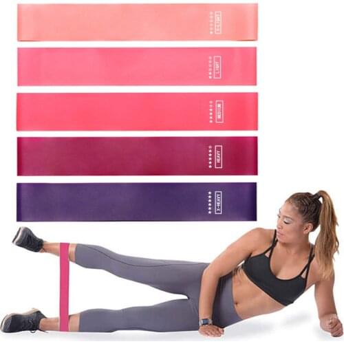 Portable Fitness Workout Equipment Rubber Resistance Bands Yoga Gym Elastic Gum Strength Pilates Crossfit Women Weight Sports