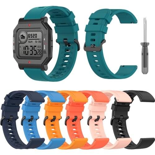 Silicone Strap for Xiaomi Huami Amazfit Neo Wristband 20mm Strap for Amazfit NEO Sports Bracelet Wristband Watch Accessories