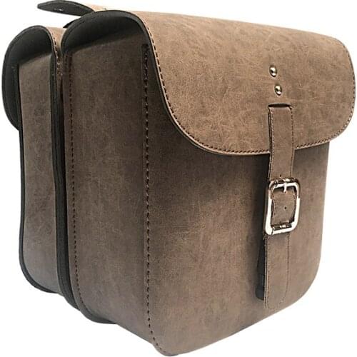 Motorbike saddle bag retro motocross backpack top case moto saddlebags for harley sportster Cruising Prince motorcycle backpack