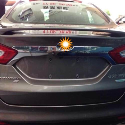 Car Decoration Rear Bumper Sill / Protector Trunk cover trim For Ford Mondeo Fusion MK4 2013 2014 2015 Car-styling Accessories