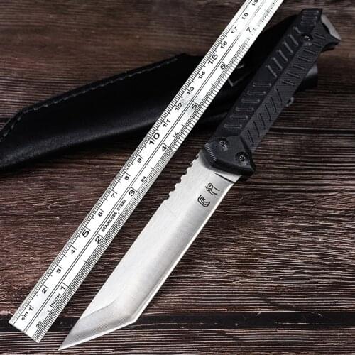 Voltron outdoor tactical straight knife wilderness survival knife Multi-function camping knives G10 handle 7cr13mov blade
