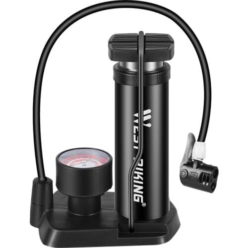 Bicycle foot pump high pressure portable mountain bike pump basketball electric bike