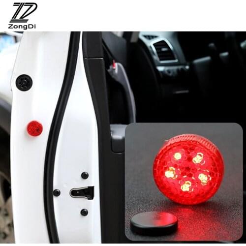 ZD 2X Car Door Strobe Warning Lights 5 LED lamps For Opel astra h j insignia Citroen c4 c5 c3 Renault duster megane accessories
