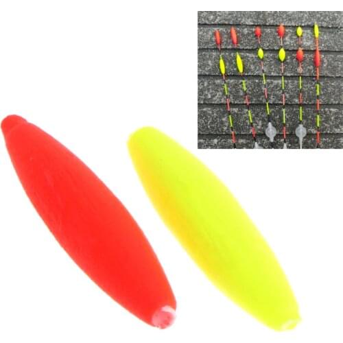 100Pc Fishing Float Bobber Floating Foam Oval Indicator Fish Accessories Tackle