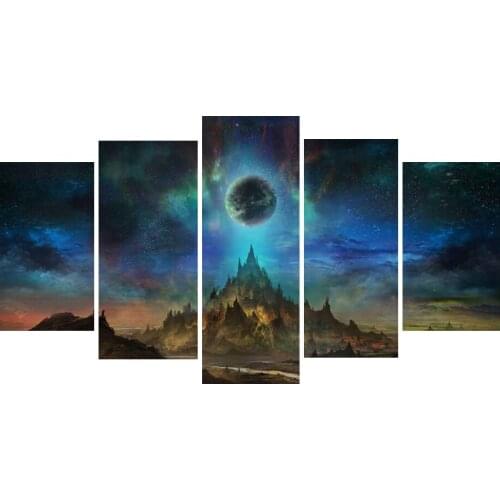 Alien scenery 5pcs 5d diy diamond painting mosaic art,full square Diamond embroidery,Diamond puzzles Y2944