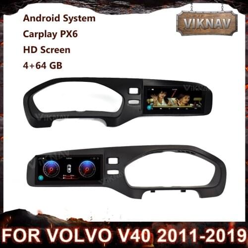 2 din For Volvo V40 2011-2019 Car Multimedia Radio Audio Player Stereo Android Recorder Auto Video Navigation GPS Head Unit pX6