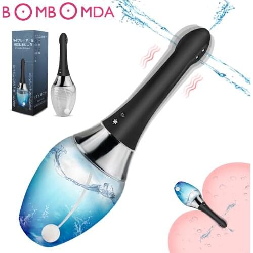Automatic Anal Cleaner safe Rectal Syringe Stream Douche Enema Colon Silicone Vaginal Cleaner Tool for Men and Women Anal Shower