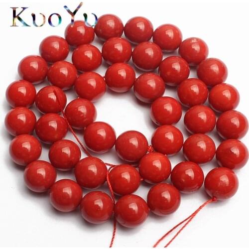AAA Natural Red Coral Beads Round Spacer Loose Beads For Jewelry Making 15"inches 2/3/4/6/8mm DIY Bracelets Necklace wholesale
