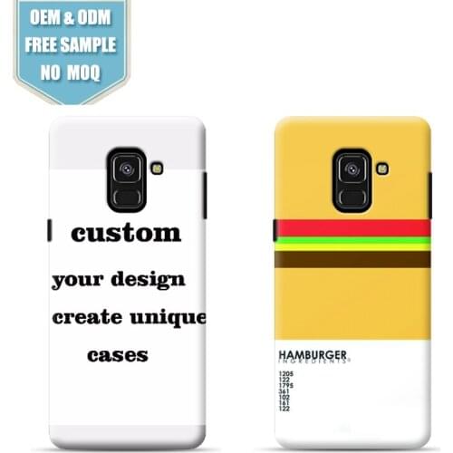 Hamburger Phone Case Custom Print for Samsung A5 A6 A7 A8 A9 For Samsung Series Full Wrap Printing Cases Drop ship support
