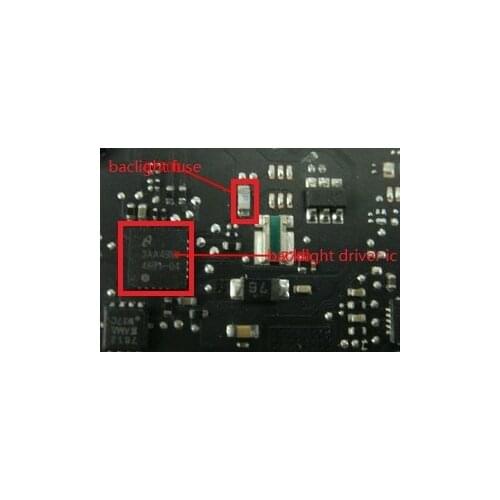 2pair/LOT for LED BackLight Driver IC Chip And Backlight fuse for Macbook pro 13" A1502 820- 3476-A logic board fix items