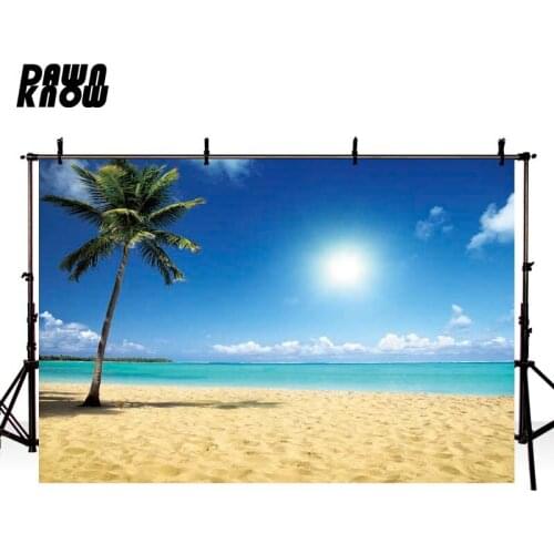 DAWNKNOW Seaside Sand Photography Background Backdrop Scenic Baby Photocall Children Stage Wedding Shoot Studio Customize GY444