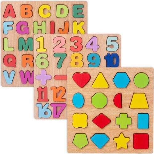 Wood ABC Alphabet Puzzle Board Pre-school Early Learning Educational