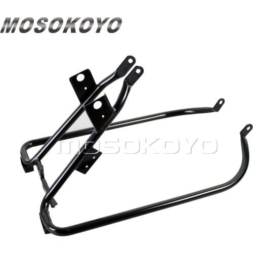 Motorcycle Saddlebag Guard Rails Bracket Holder for Harley Touring Road King Electra Glide FLHX FLTR FLHR 2009-2013
