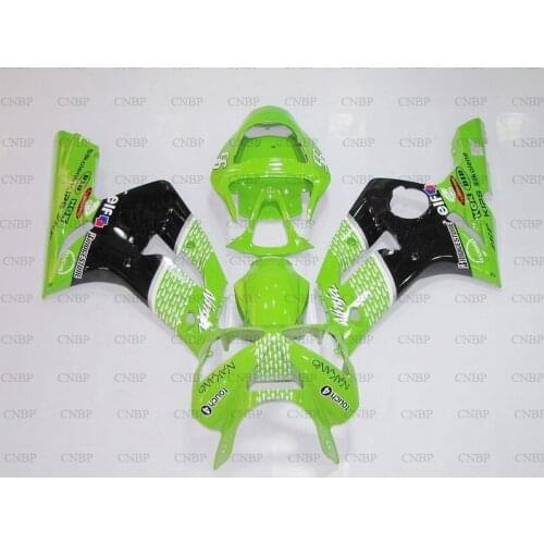 Ninja Zx-6r 2003 - 2004 Fairing Kits for Kawasaki Zx6r 03 Fairings Ninja Zx-6r 2004 Blue Raindrops Full Body Kits