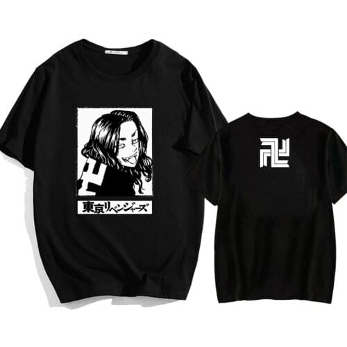 Japanese Anime Tokyo Revengers T Shirt Kawaii Summer Cartoon Short Sleeve Tops