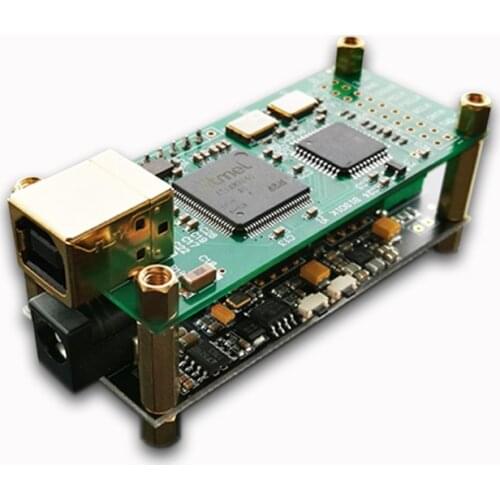 Amanero interface + ES9038Q2M audio decoder board hifi fever USB sound card DAC kit supports DSD