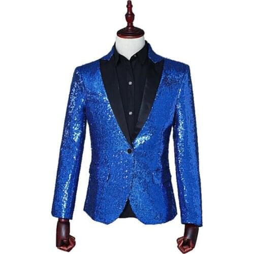 New Men Wedding Suit Formal Fashion Slim Fit Business Dress Suits Blazer Brand Party Masculino stage performance Sequins Clothes