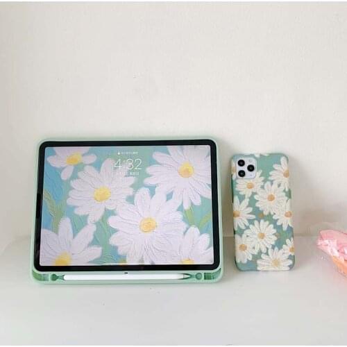 Daisy Flower for ipad pro Case for ipad pro/air3 Tablet Stand Case For ipad pro 2020 Air 3 Back Cover