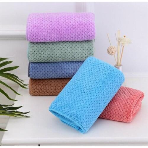 35x75cm Soft Hand Towel Plus Thick Adult Sport Hand Towel Pineapple Strong Water Absorption Face Hand Towel 10 Colors