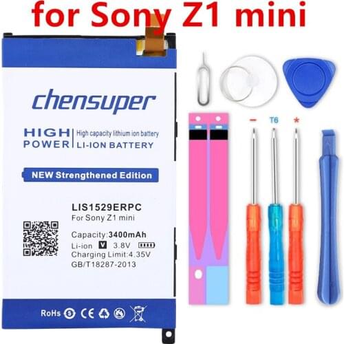 NEW 3400mAh LIS1529ERPC Li-ion Phone Battery for Sony Ericsson Xperia Z1 mini Z1mini D5503 Z1 Compact M51w