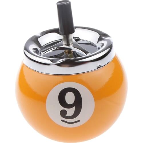 Collectible Gift Decorations Push Button Pool Billiard Ball Ashtray 8/9 Snooker & Billiard Accessories