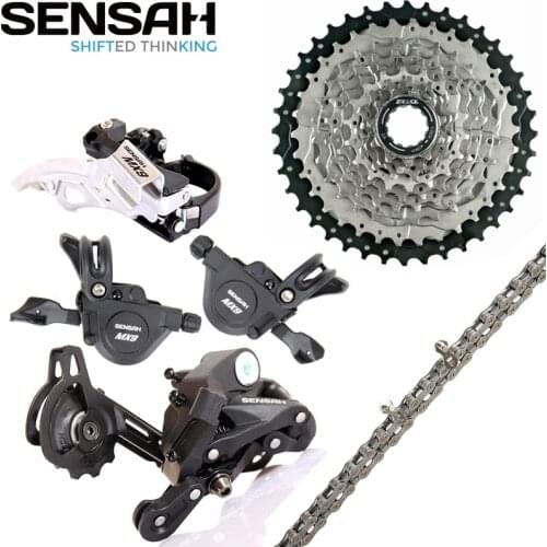 SENSAH MX9 3x9 27 Speed Bicycle Derailleurs MTB Groupset 11-40T Cassette Shift Derailleur Kit