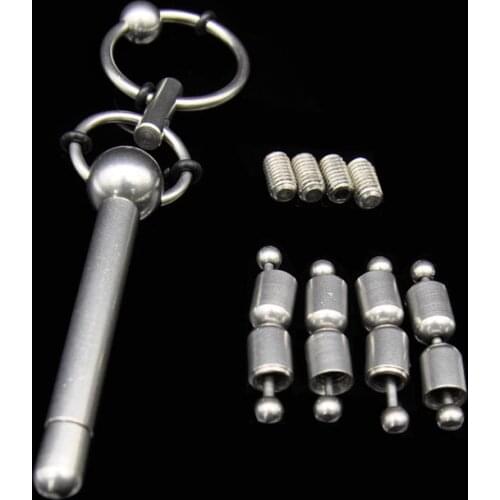 DIY Free Combination Stainless Steel urethral sound,Penis Urinary Plug,Urethra Stimulate Dilator Masturbation Rod A248