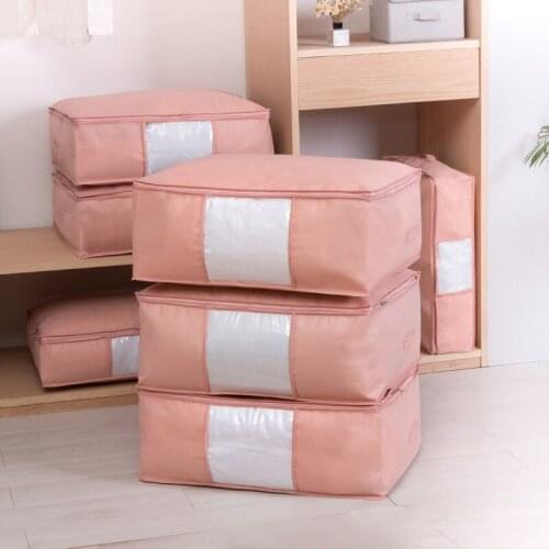 Foldable Clothes Storage Bags Large Capacity Closet Organizer Travel Bags Clothes Luggage Organizer Quilt Blanket Home Storage