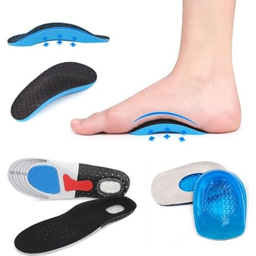 Flat Feet Arch Support Cushion Insoles Silicone Gel Pad Shoes Stickers Heel Protector Orthopedic Foot Care Tool for Pedicure