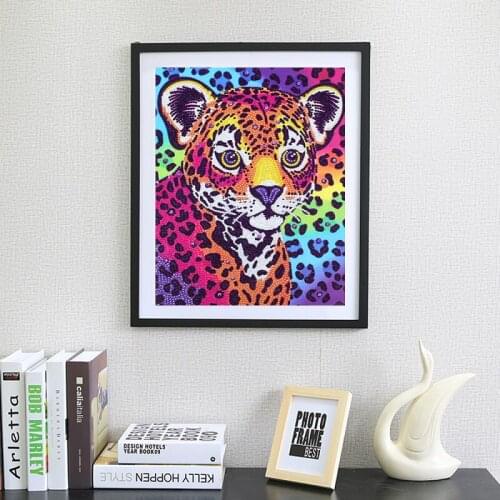 Tiger 5D DIY Part Drill Special Shaped Rhinestones Diamond Painting Embroidery Kits Needlework Set Cross Stitch Mosaic Craft