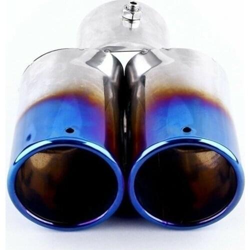 High Quality Universal Stainless Steel Car Tail Tube Car Exhaust Pipe Muffler New Car Dual Exhaust Trim Tip Tail Pipe