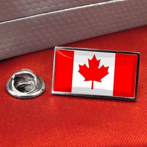 High quality Canada Canadian Flag Lapel Pin Badge hot sales custom lapel pin flag badge cheap custom made canada flag badges