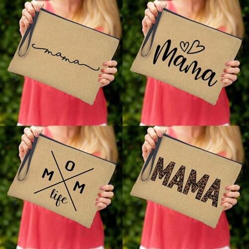 Women Wallet Mom Life Shopping Large Purse Female Handbags Retro Clutch Summer Beach Tote Bags Travel Makeup Bag Mother Gifts