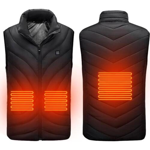 Heating Vest Washable Usb Charging Heating Warm Vest Control Temperature Outdoor Camping Hiking Golf (Without Battery)