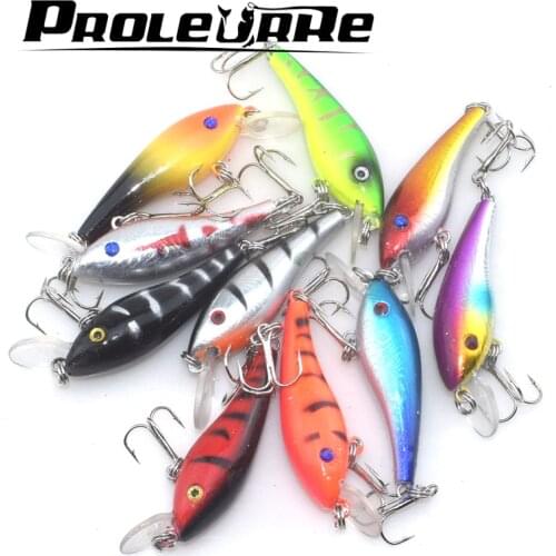 1pcs 60mm 4.5g Crank Bait Swim Fishing Lures Wobbler Artificial floating hard bait Mini topwater fishing crankbait Pesca