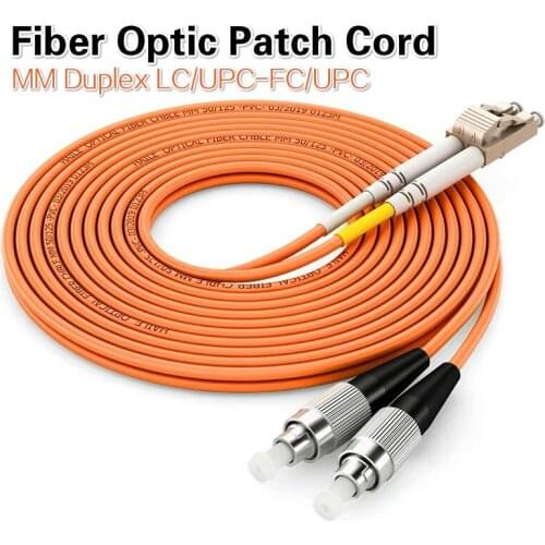 10pcs /lot LSZH multi mode Duplex fiber optic patch cord LC/UPC-FC/UPC fiber optic patch cord