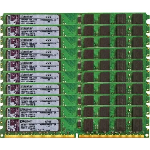 10X2GB set DDR2 800Mhz PC2-6400 DIMM Desktop PC Intel and AMD RAM 240 Pins 1.8V NON ECC Wholesale price