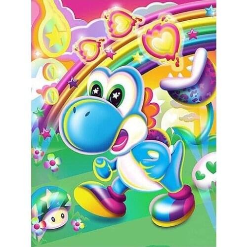 5D DIY Round Full Diamond Painting Cartoon Full Square Diamond Embroidery Child Gift Diamond Mosaic Picture of Home Decoration