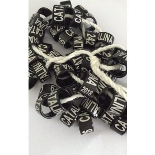 100pc aluminum ring birds ring canary love birds burgerigar logo leg bands pigeon bands for 2020 2021