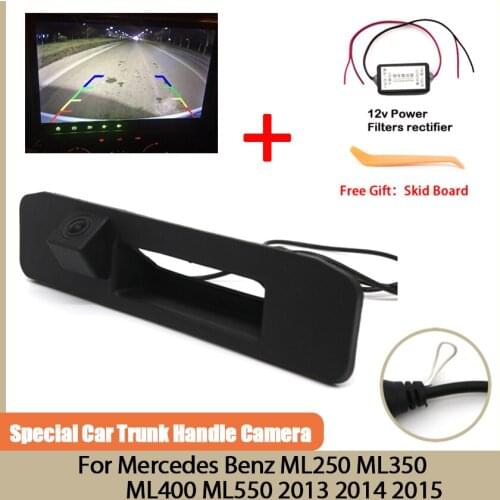 Car Reverse Backup Camera CCD full HD Night Vision Trunk Handle Camera For Mercedes Benz ML250 ML350 ML400 ML550 2013 2014 2015