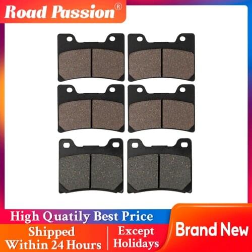 Road Passion Motorcycle Front Rear Brake Pads For YAMAHA FZR600 YZF600 FZR750 FZ750 TDM850 TRX850 FZR1000 FJ1200 VMX12 V-Max1200