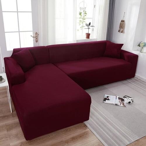 Stretch L shaped Sofa Slipcover Elastic Sofa Covers for Living Room funda sofa Chair Couch Cover Home Decor 1/2/3/4-seater