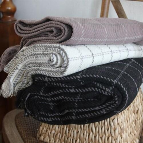 Cotton Yarn-Dyed Plaid Blanket 150*200cm Bedspread On The Beds Twill Tassel Throw Blankets Sofa Bed Cover Picnic Blanket